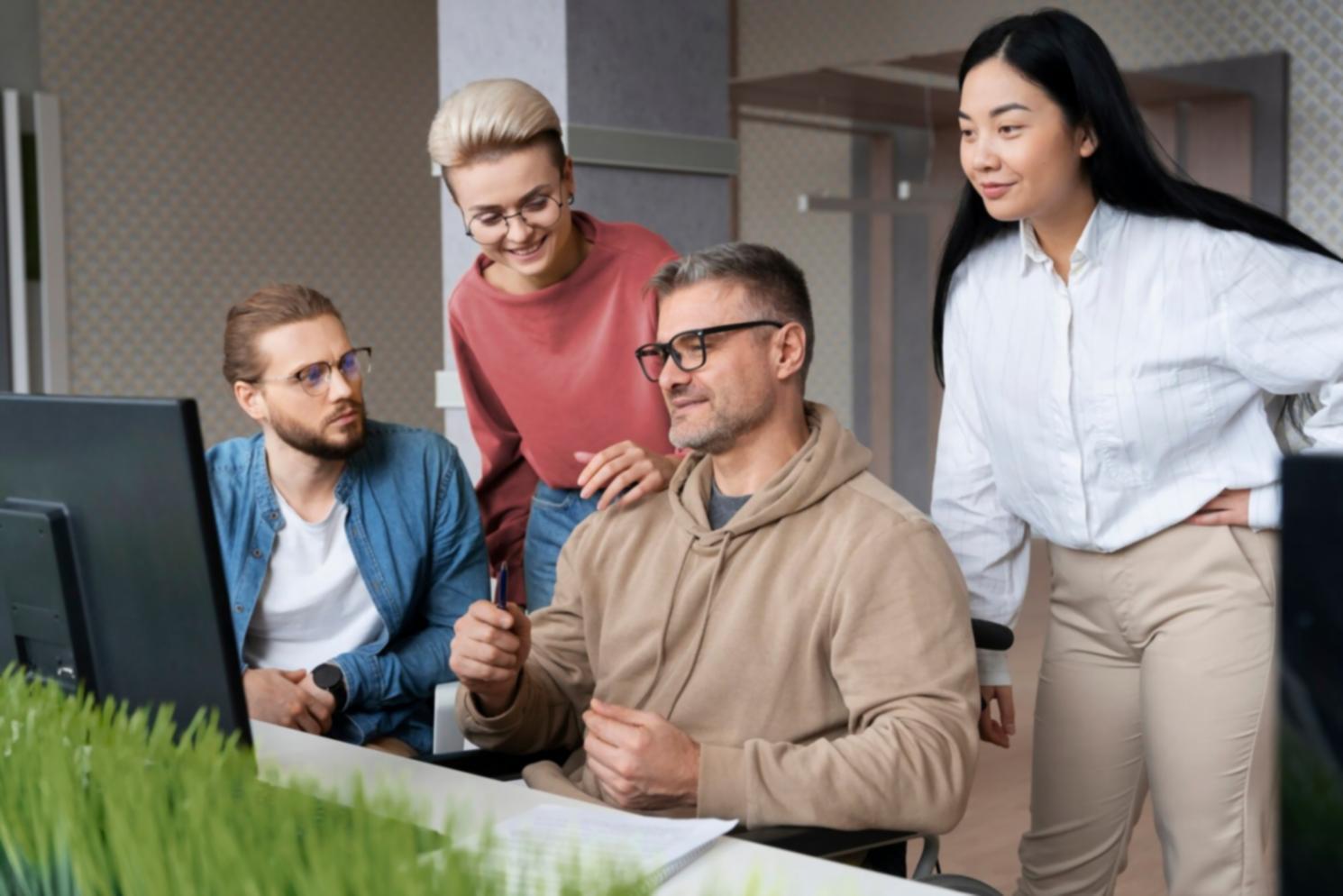 Ambiente de trabalho colaborativo na zelunaiqora